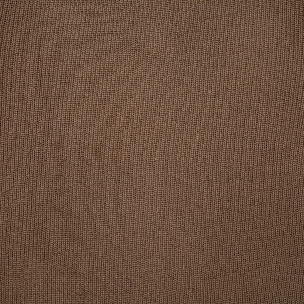 Vintage‎ Eddie Bauer Sweater Mens Large Brown 1980s Button Up 1/4
